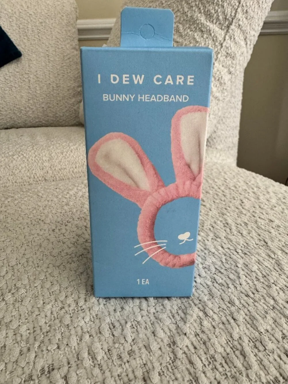 I Dew Care Bunny Headband New in Box Pink Spa Day